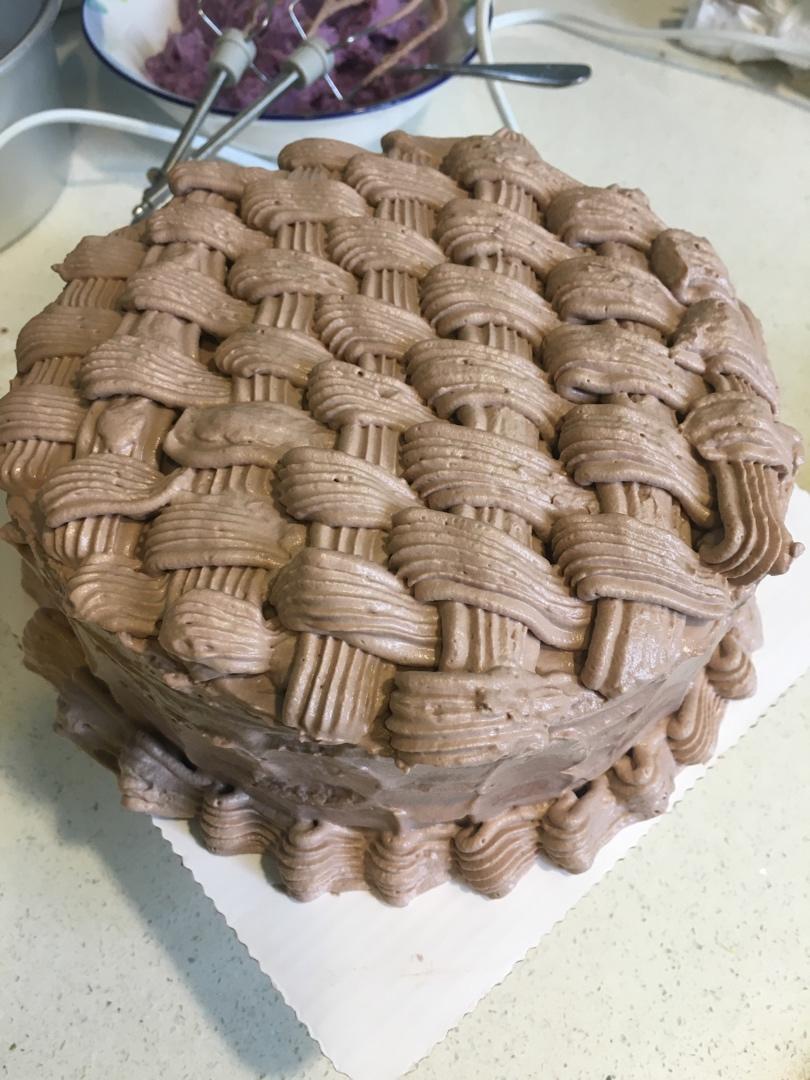 一看就会的奶油'花篮'裱花～