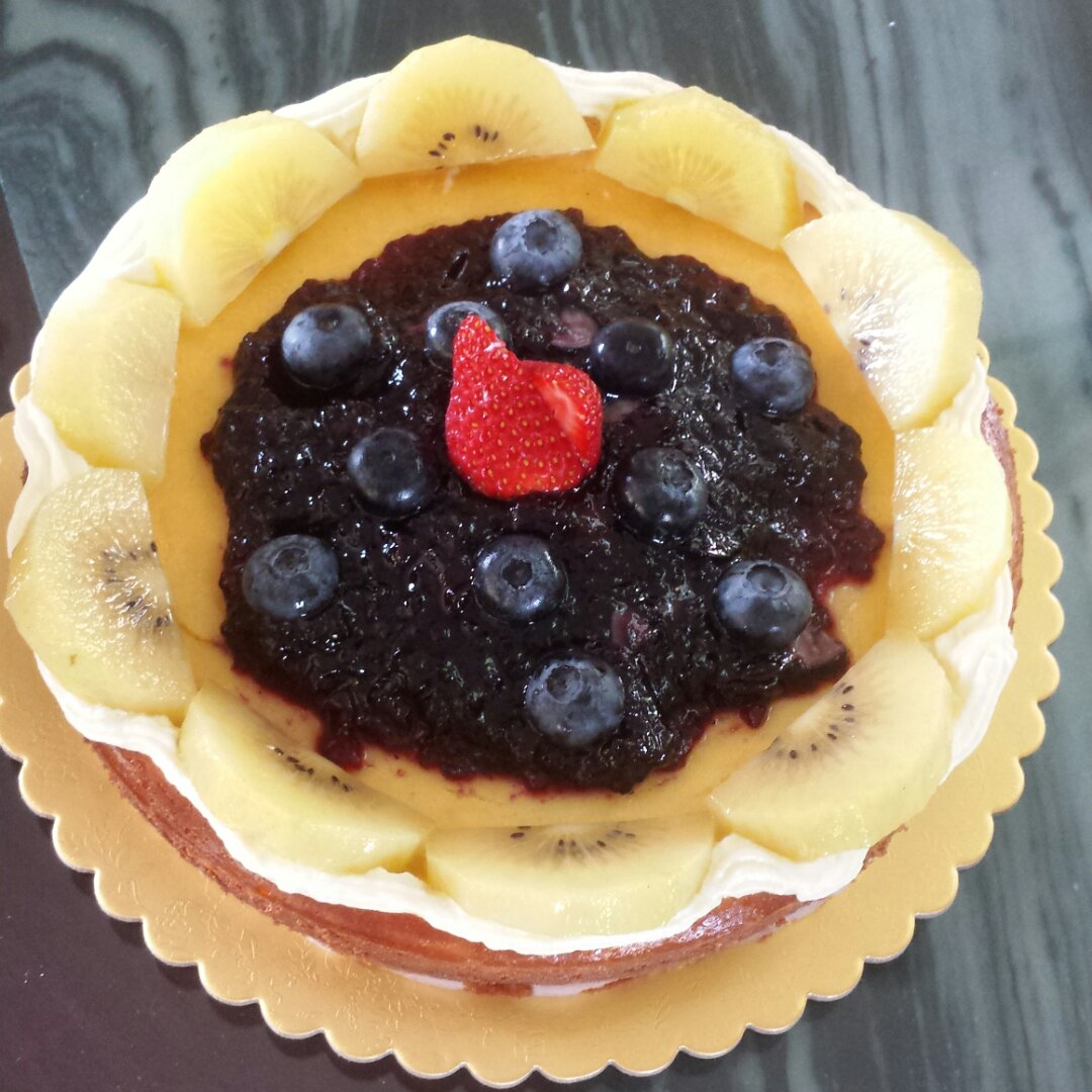 《Tinrry下午茶》教你做烤蓝莓重芝士蛋糕（6寸配方）