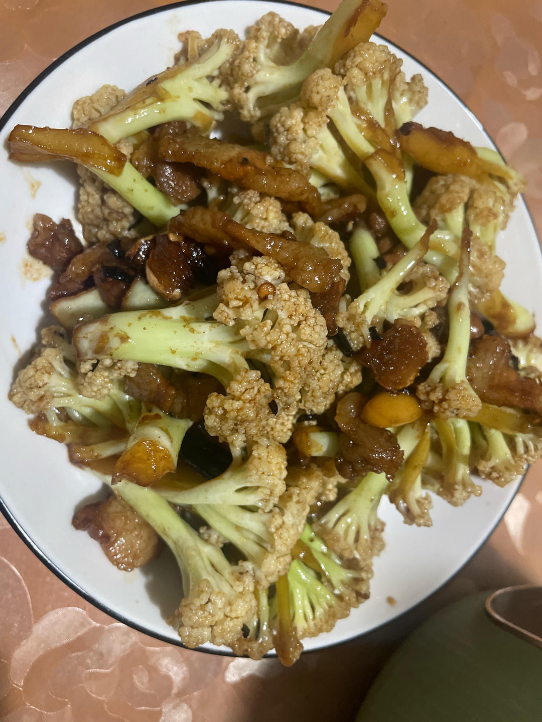 干煸菜花（花菜炒肉）