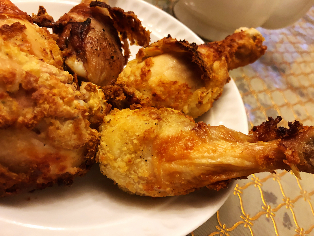 黄金脆皮炸鸡腿（空气炸锅版）“咔吃～唔～”