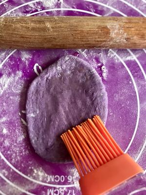 软萌紫薯豆沙小面包（100%全麦低卡）的做法 步骤6