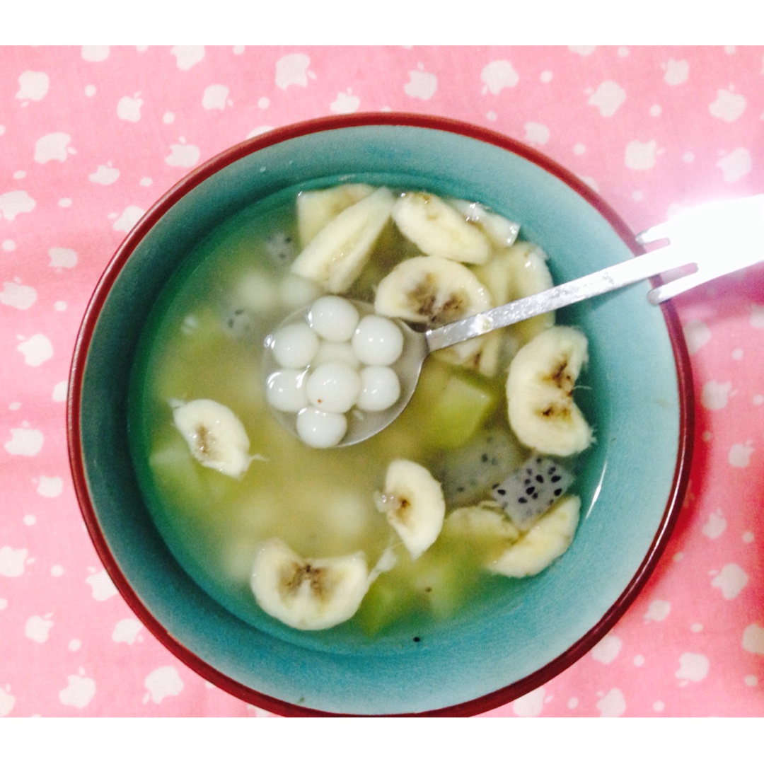 堂妈教你做水果小汤圆