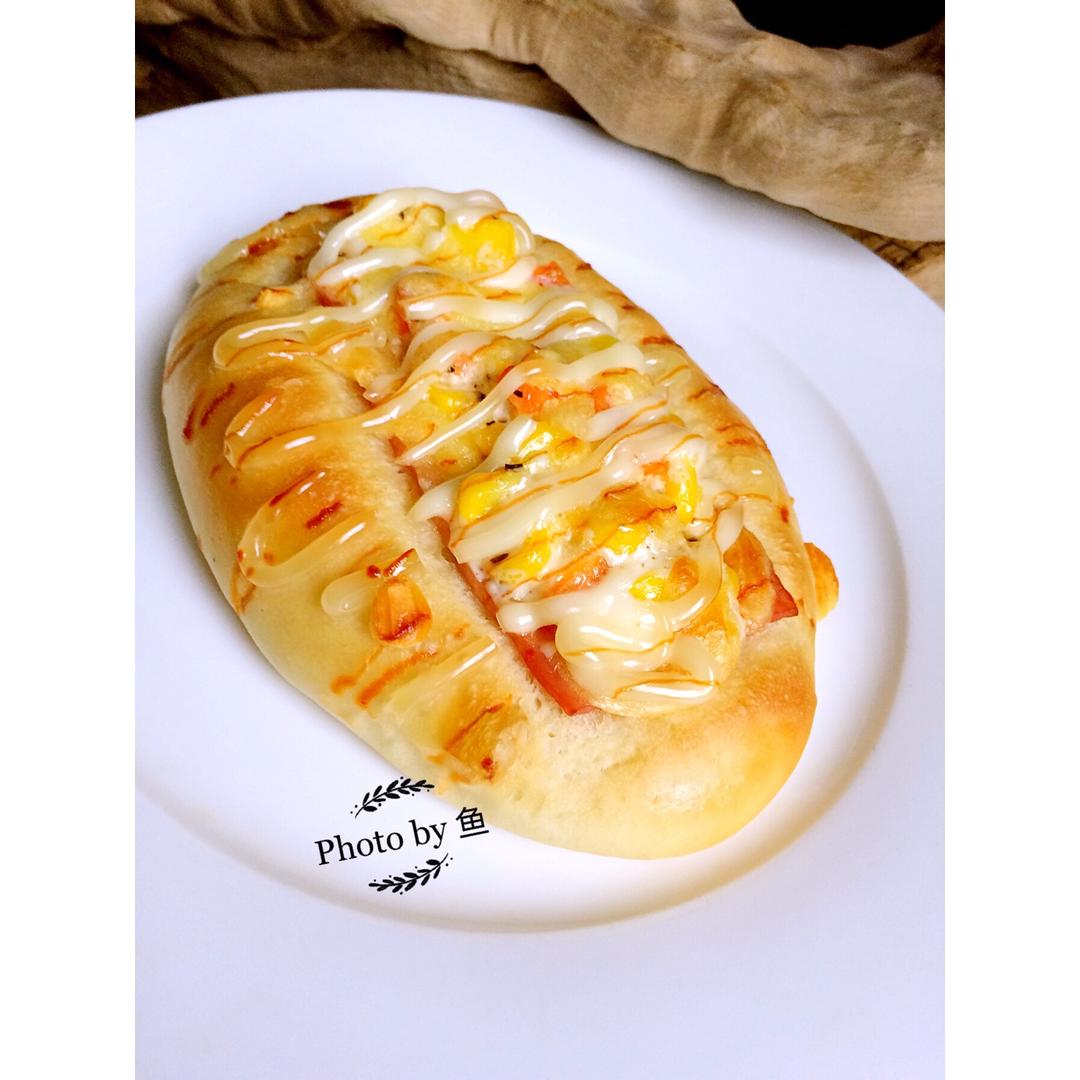 鱼-258做的【培根沙拉面包】