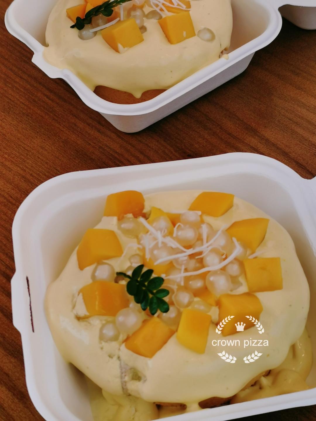 杨枝甘露蛋糕🍰一口爆浆，幸福感满满