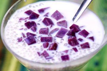 紫薯香芋西米露的做法