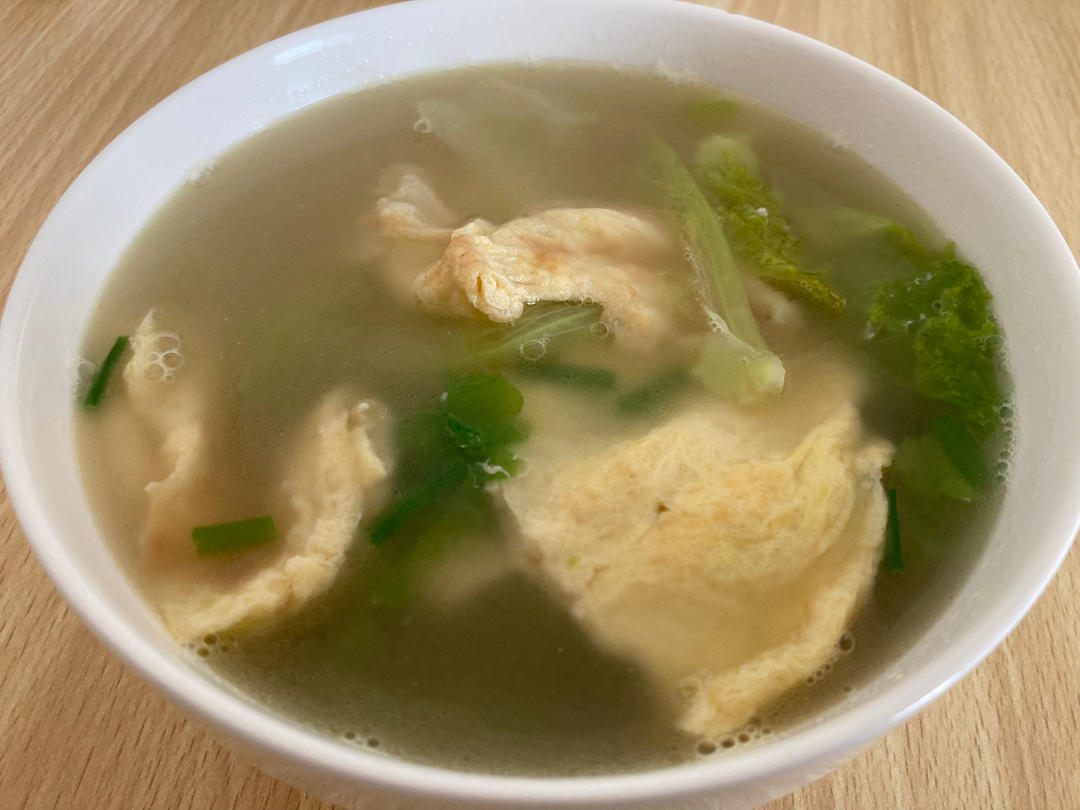 低卡掉秤生菜鸡蛋汤