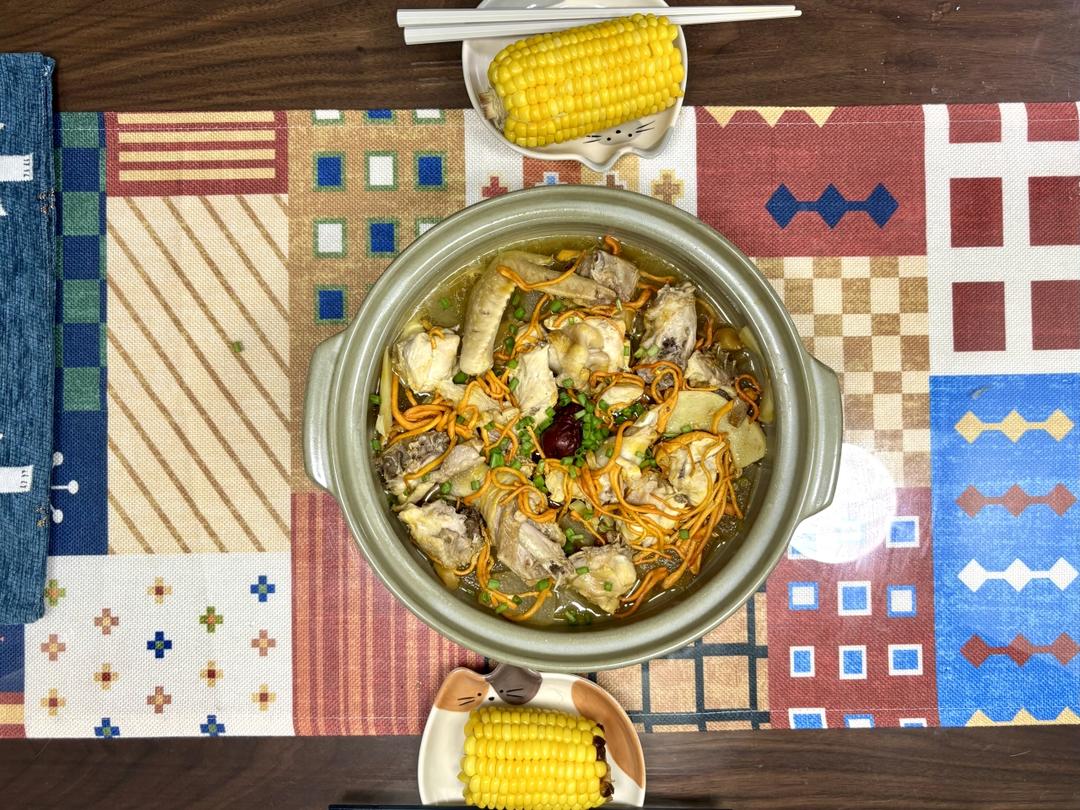 冬瓜虫草花鸡腿（桑拿鸡）