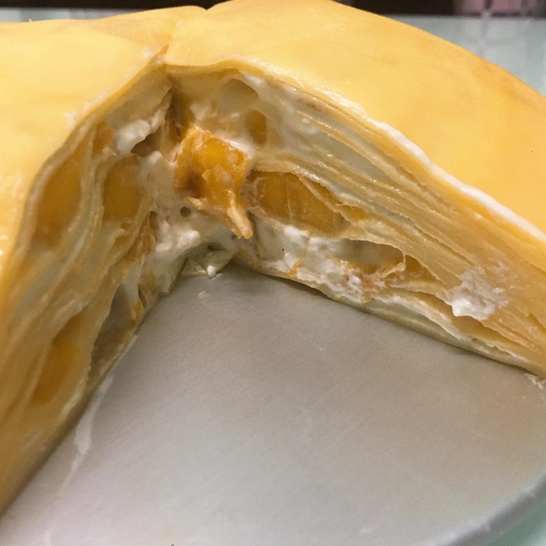 芒果千层蛋糕，100%成功告别煎皮无能