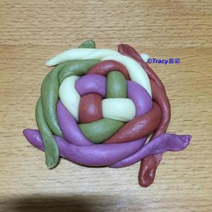 彩色绣球面包的做法 步骤9
