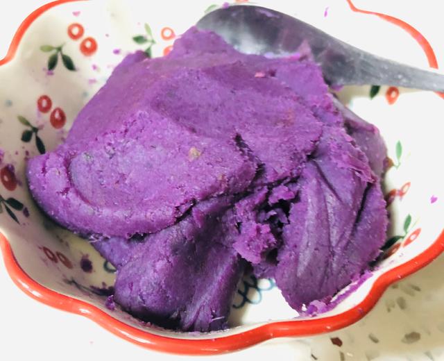 自制紫薯泥/紫薯沙/紫薯馅儿的做法