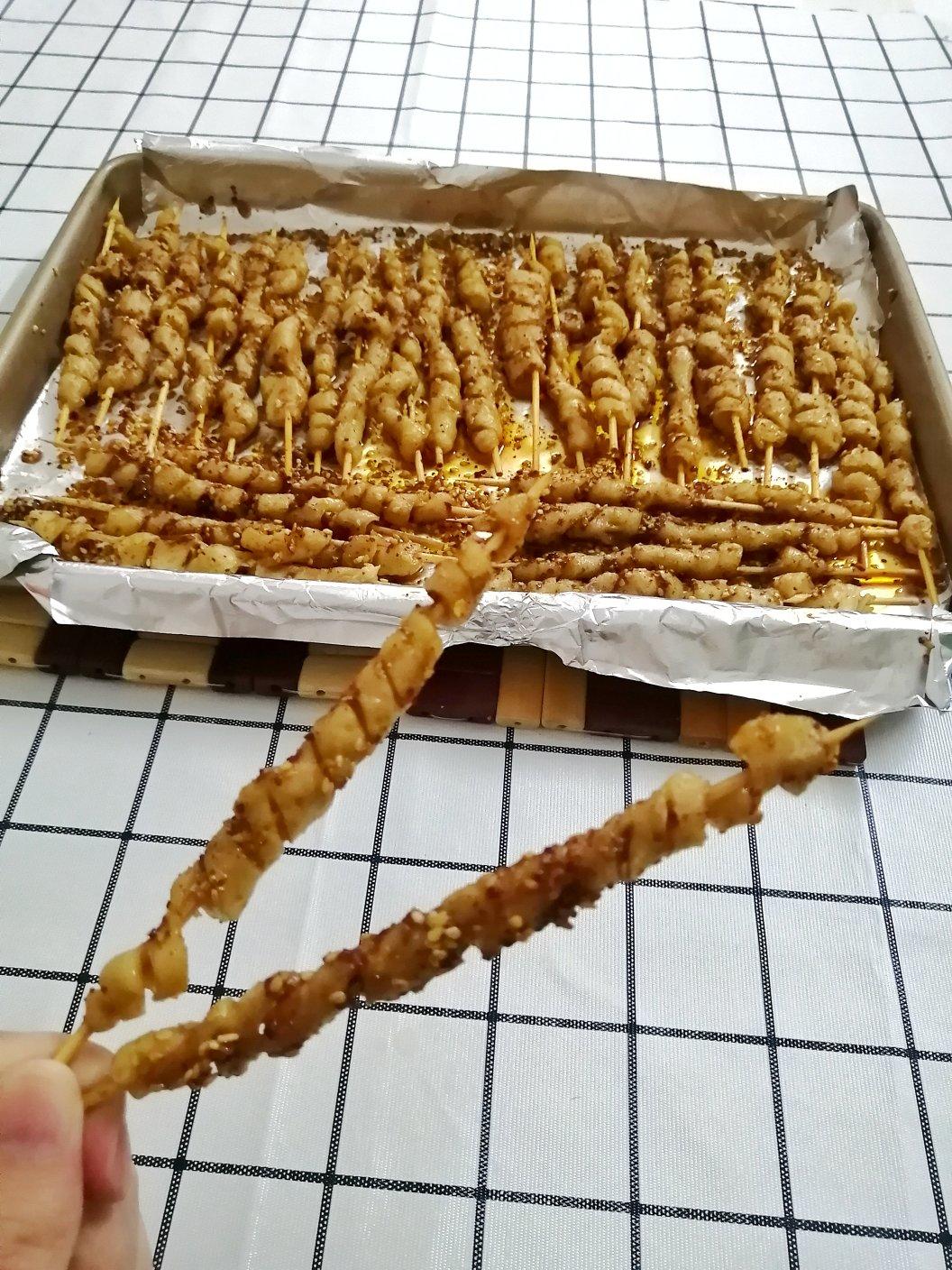 自制烤面筋加凉皮