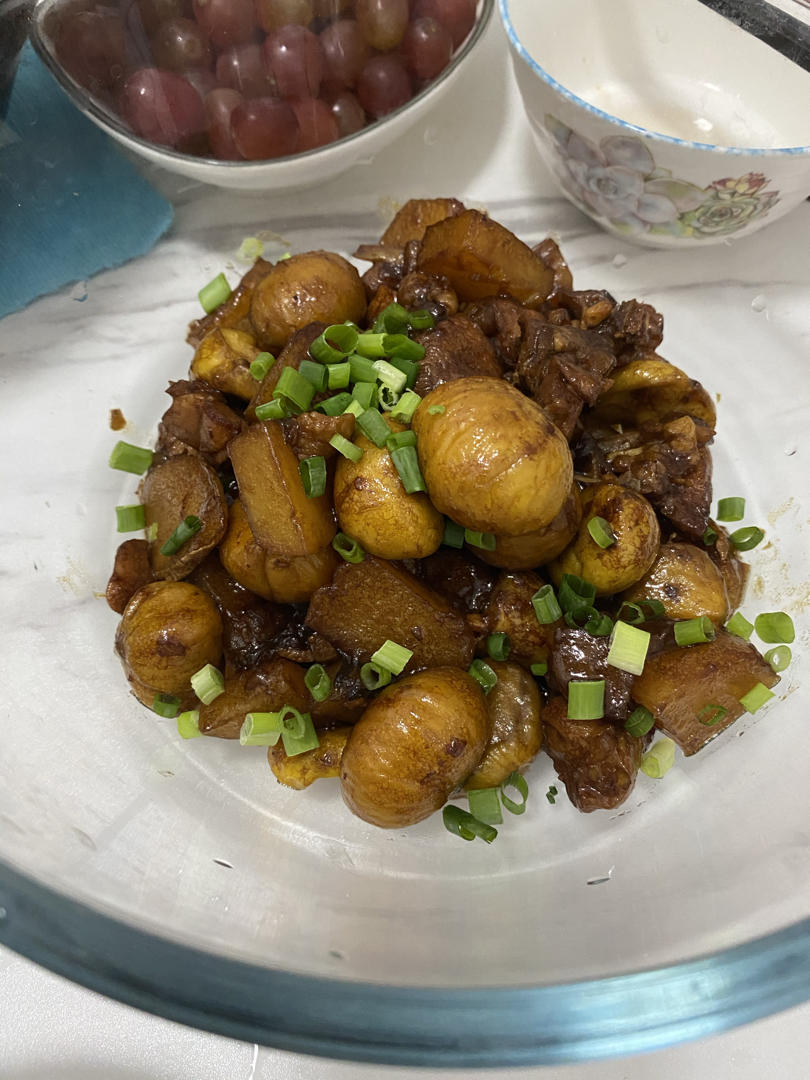 栗子炒鸡肉