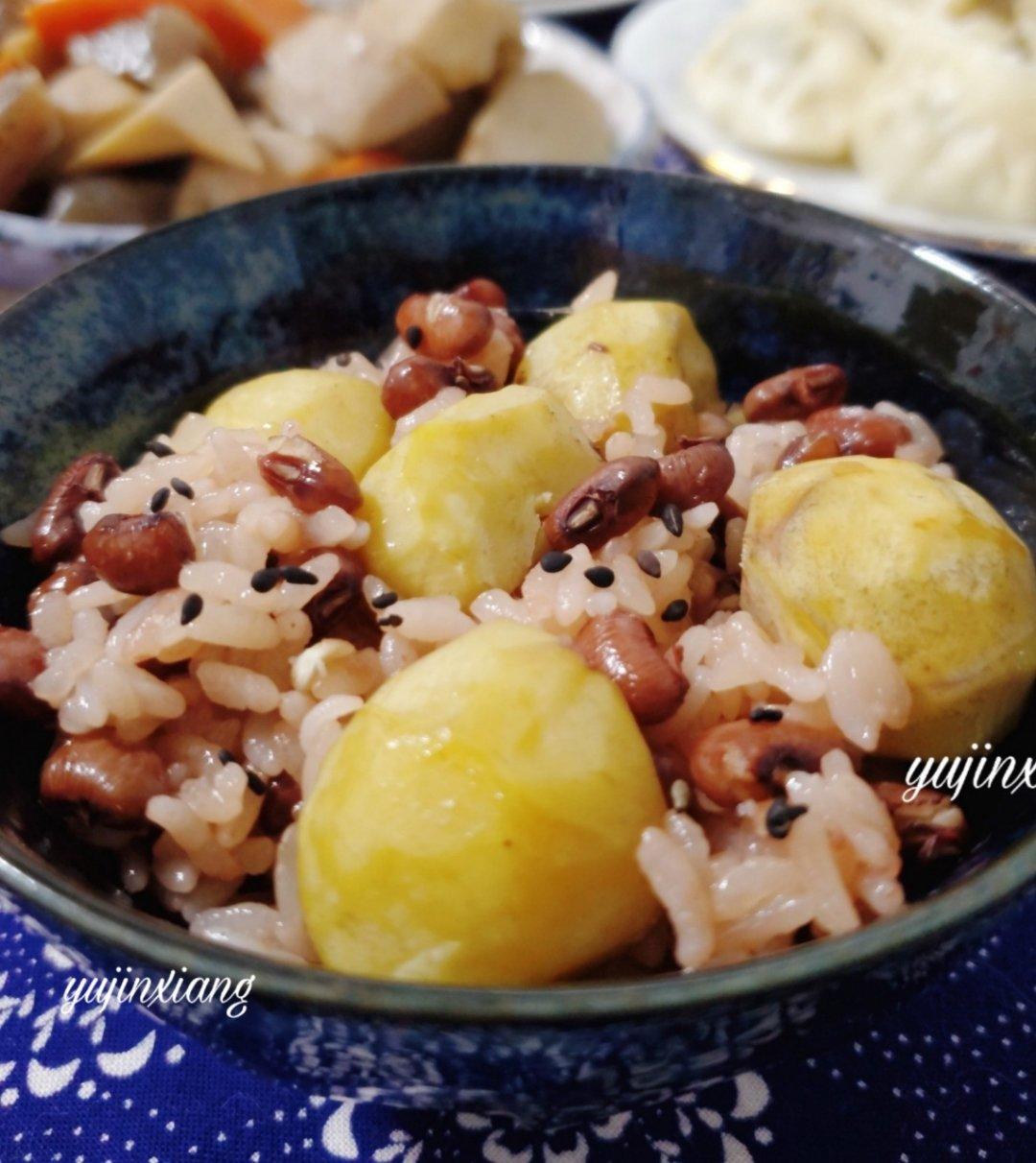 日式板栗红豆饭（秋日养生！零失败！）