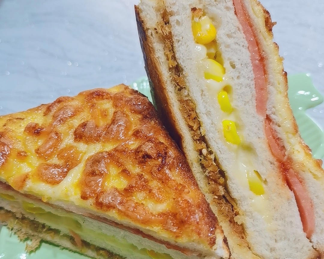 快手早餐，有手就能做的烘焙店人气 三明治的做法