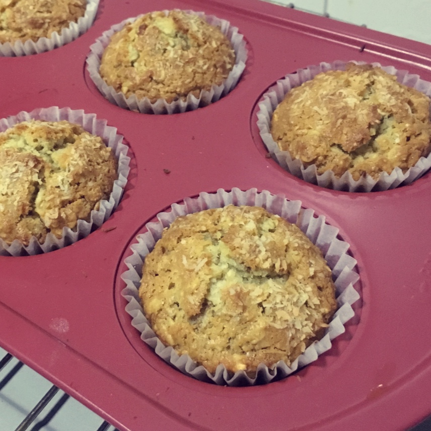 椰丝燕麦马芬<Coconut Oat Muffins>