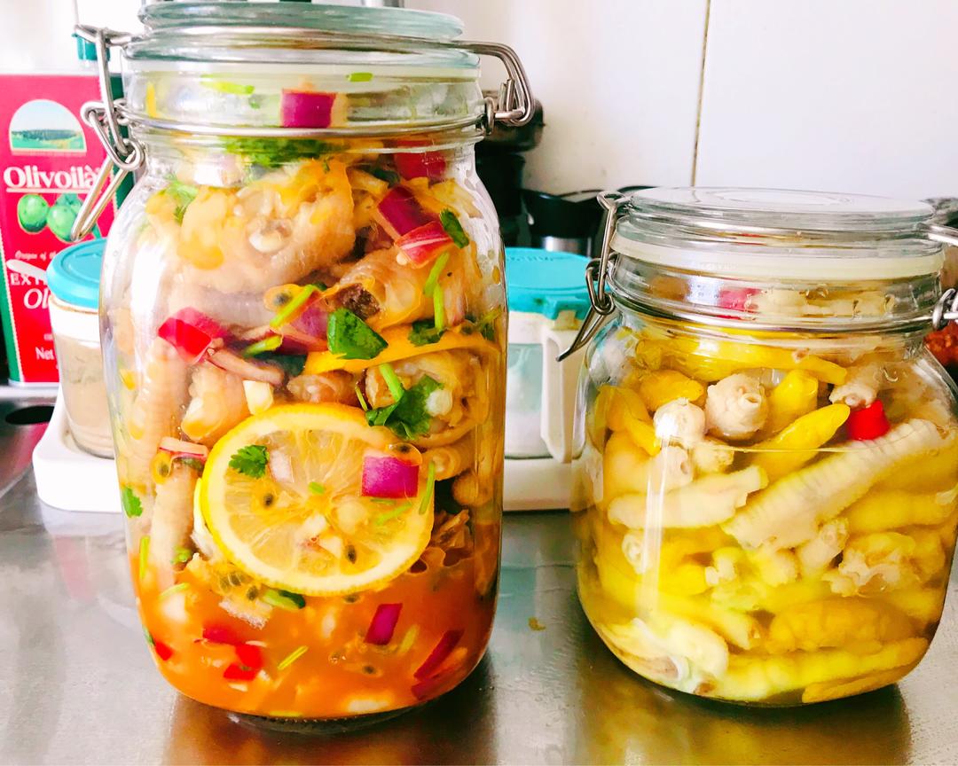 百香果柠檬鸡爪&泡椒鸡爪