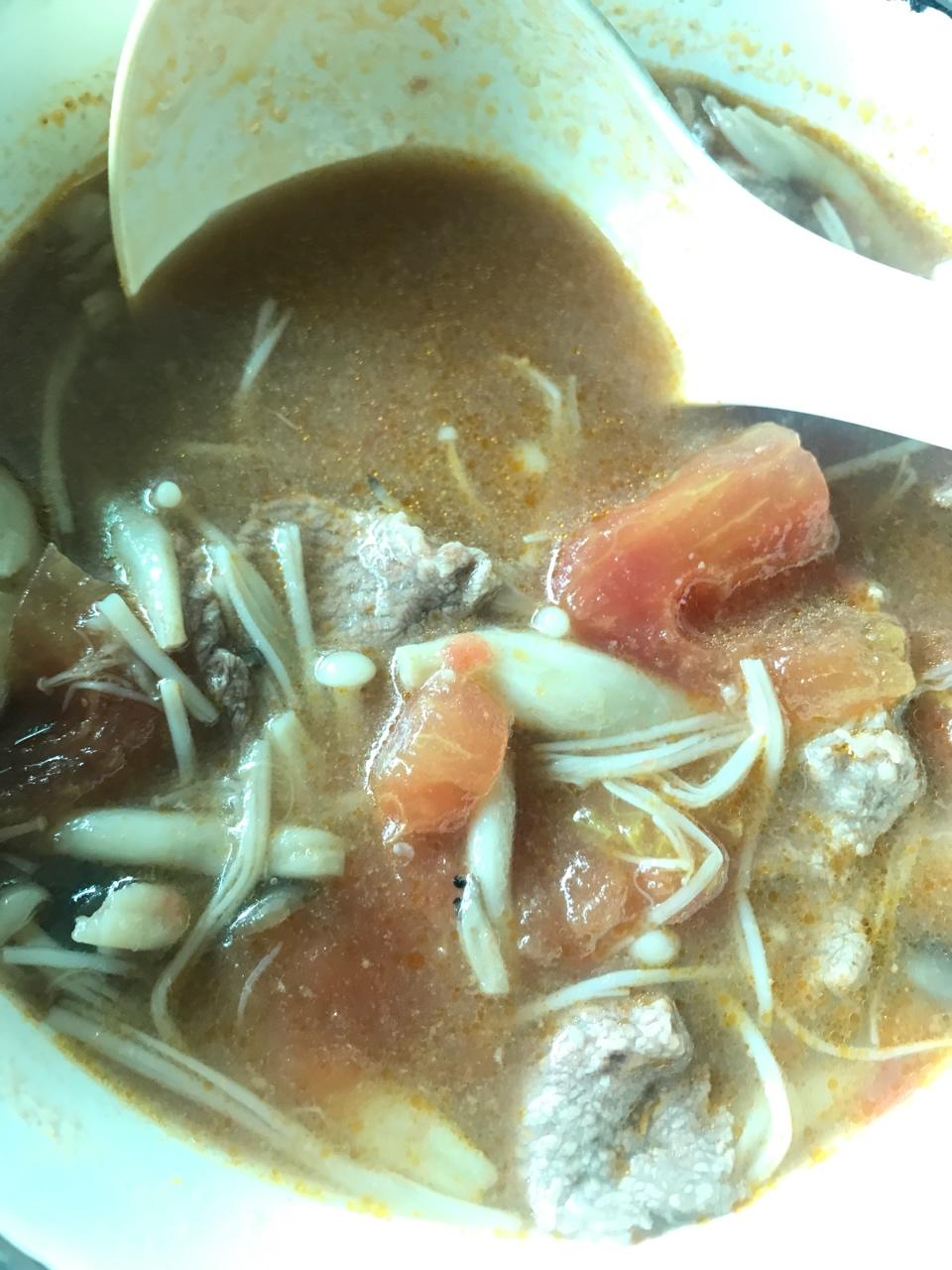 番茄滑牛肉汤
