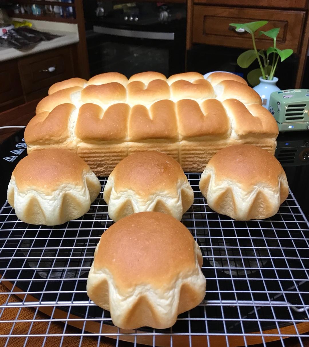 一碗白粥做成的松软面包