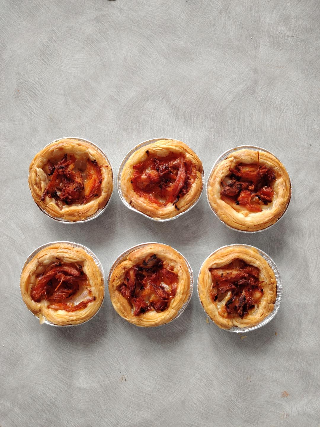 蛋挞披萨简易版（鸡肉版咸的）