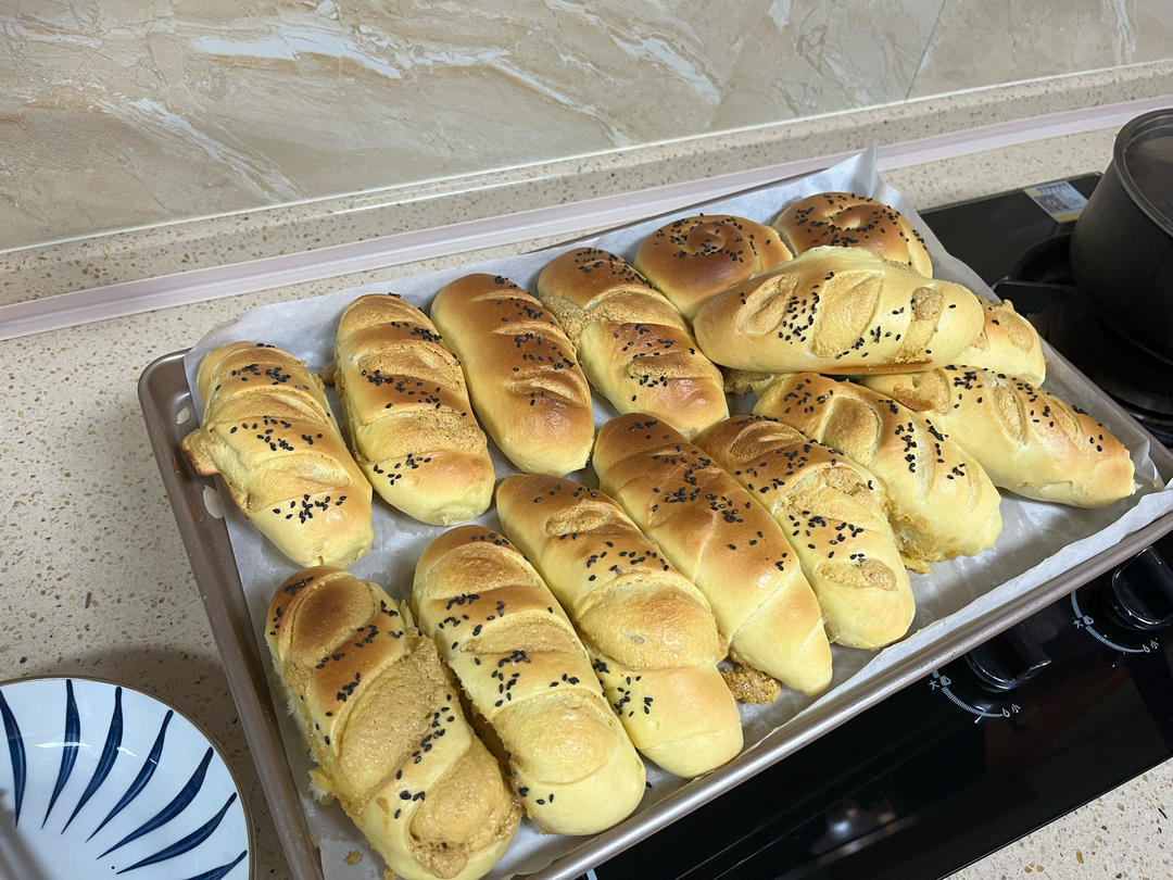 消耗奶粉～香喷喷哒【咖啡奶酥面包】