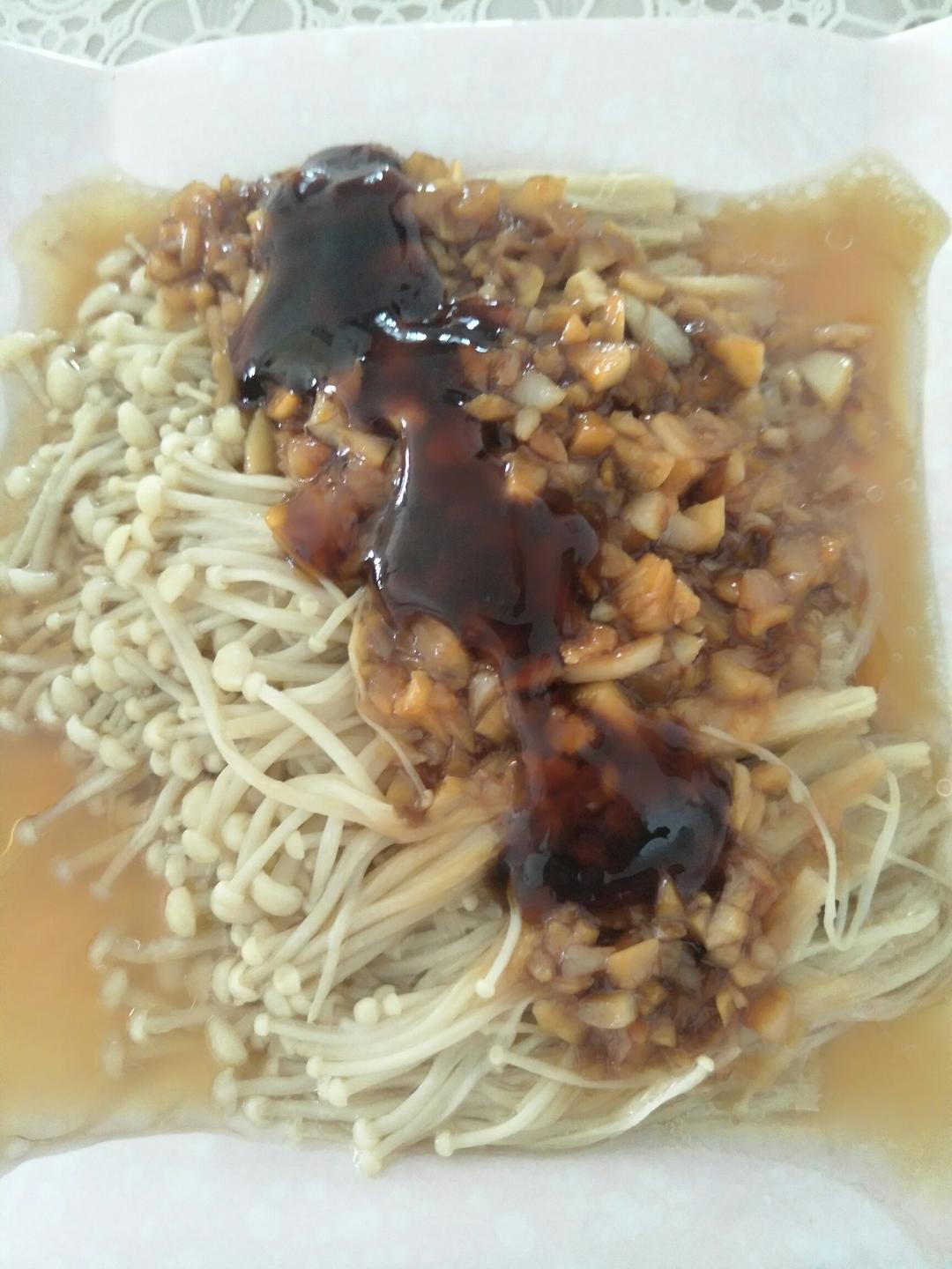 蒜蓉蒸金针菇
