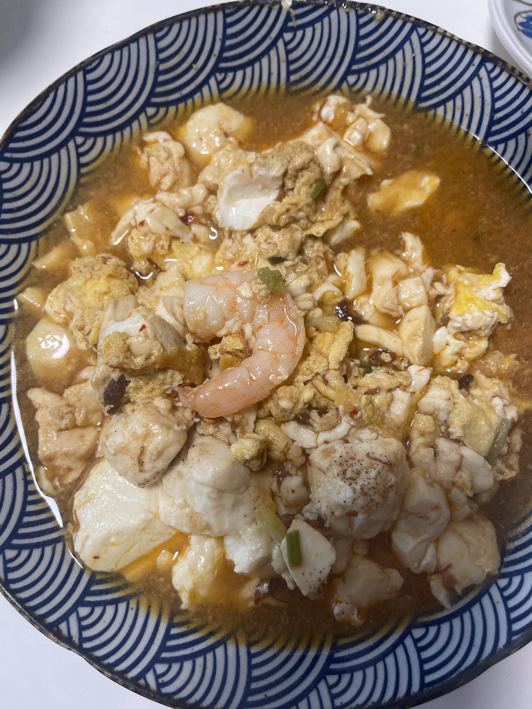 鸡蛋抱内脂豆腐