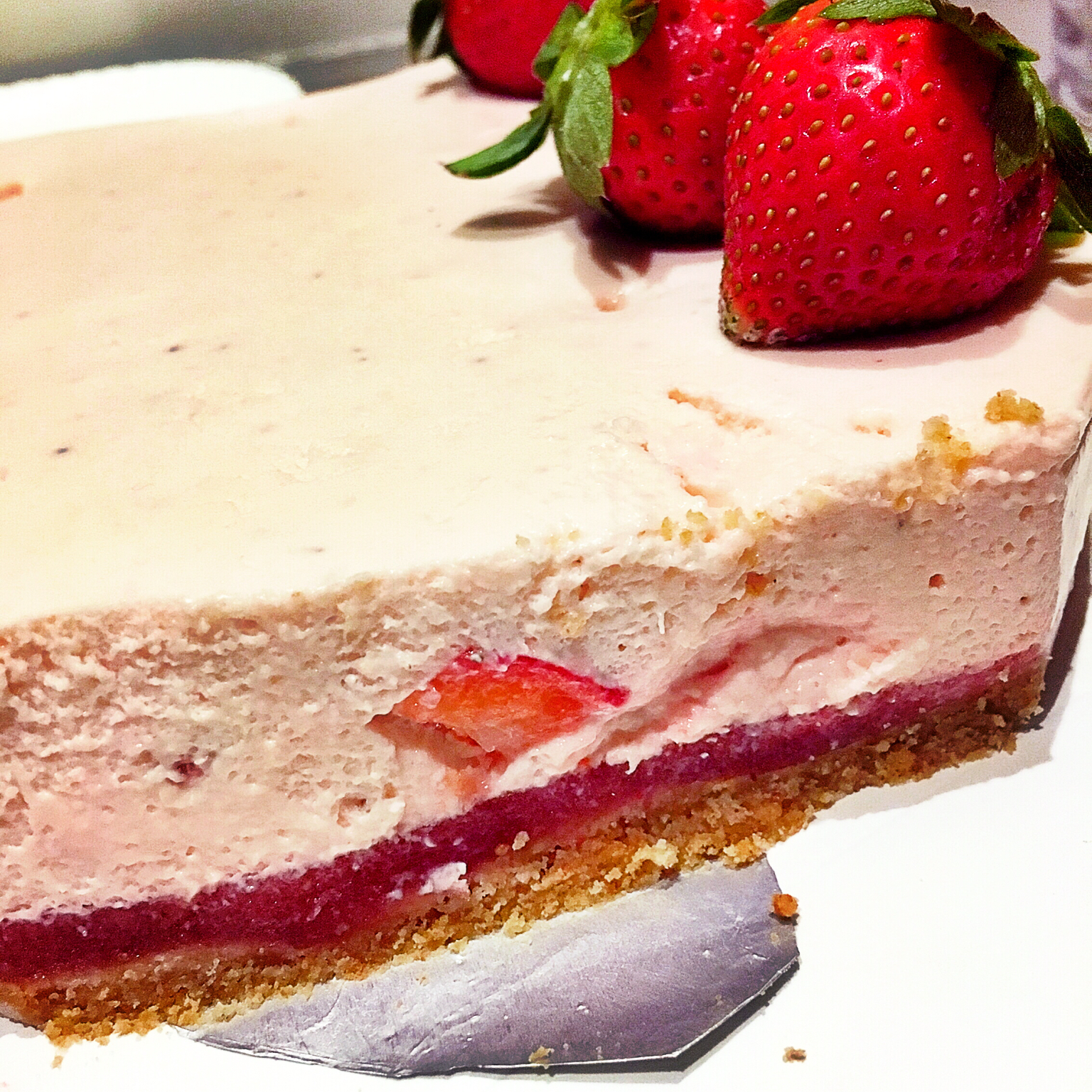 《Tinrry下午茶》教你做草莓芝士慕斯（6寸配方）