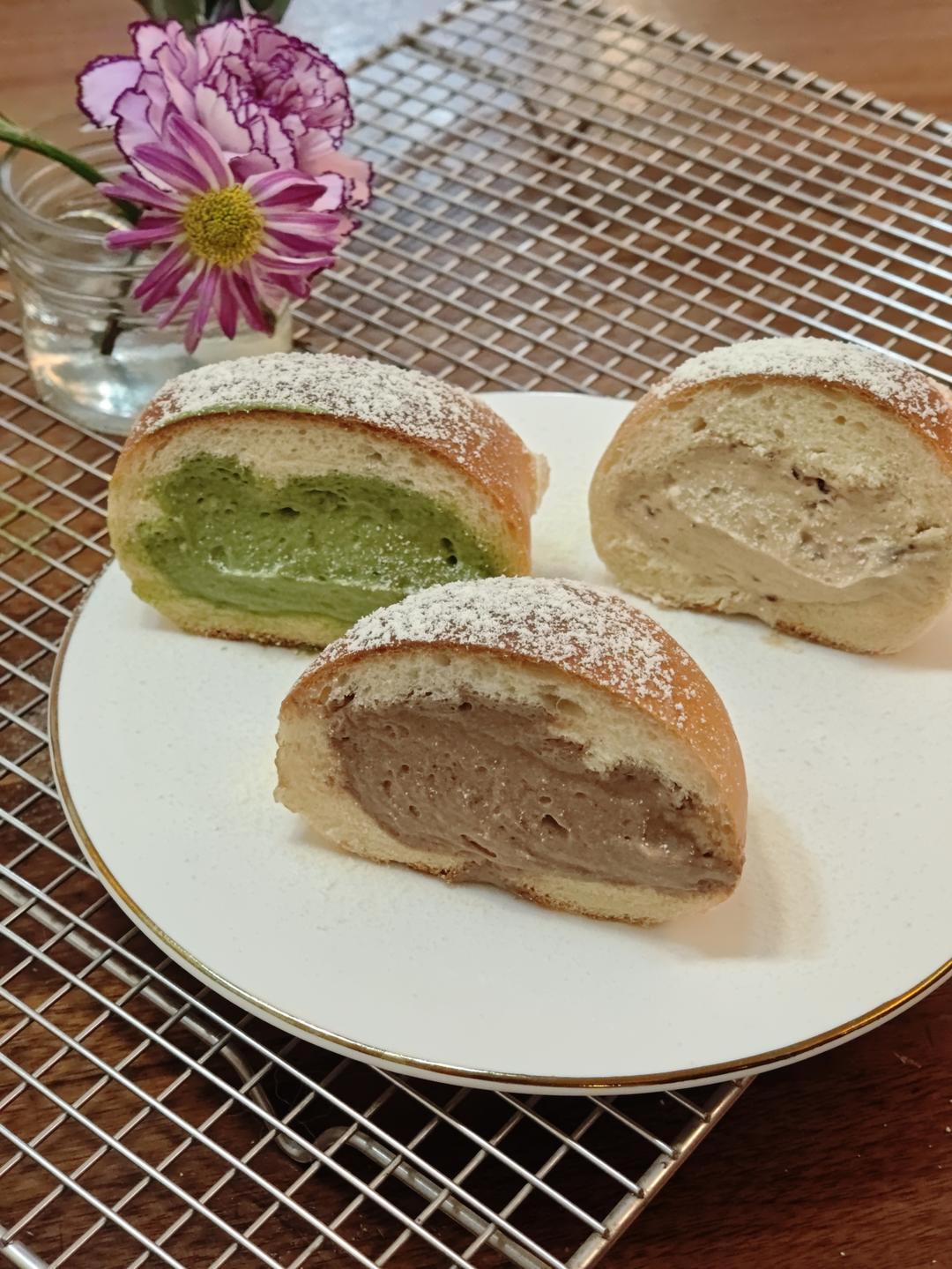 爆浆~双重口感的日式冰面包