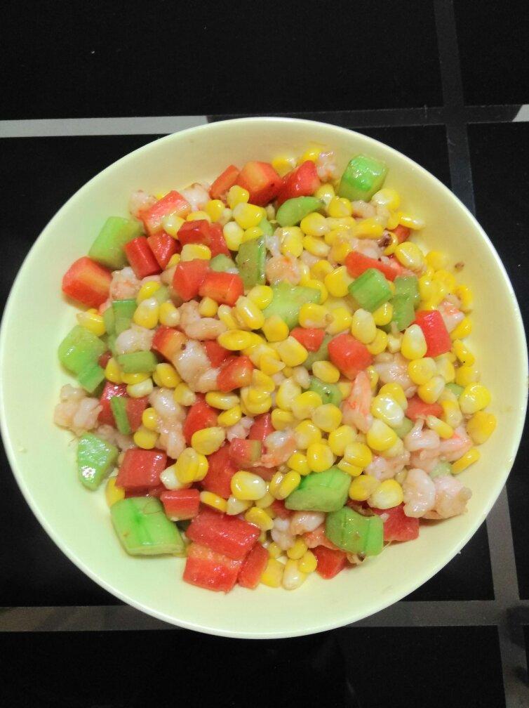 什锦虾仁玉米粒