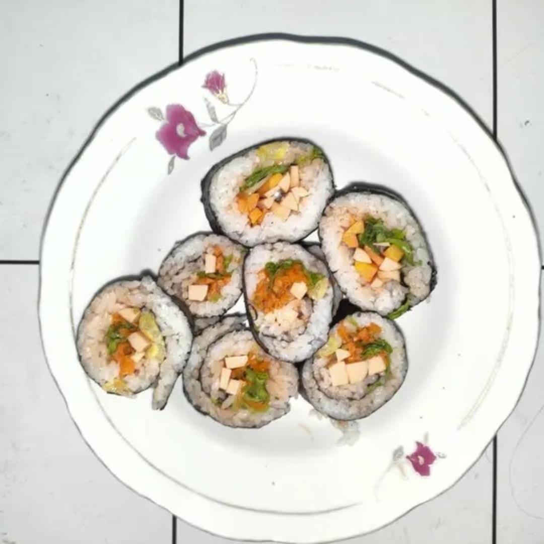 高颜值的紫菜包饭