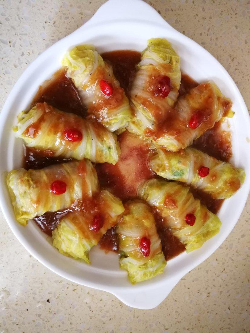 肉酿白菜卷