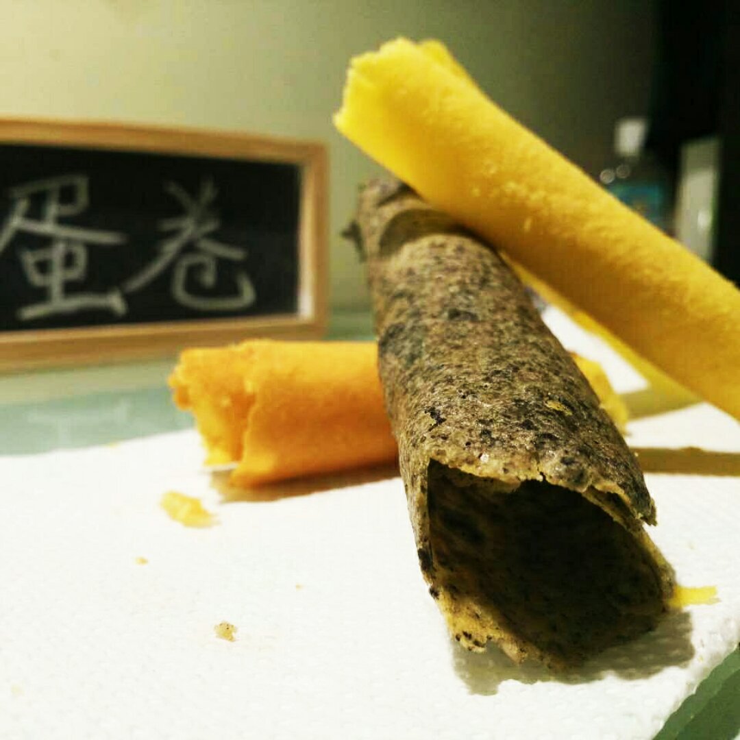 平底锅脆皮蛋卷