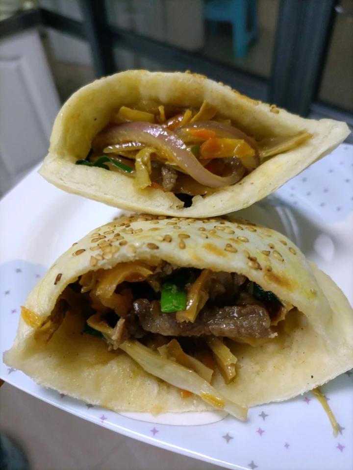 超简单口袋饼(半发面)