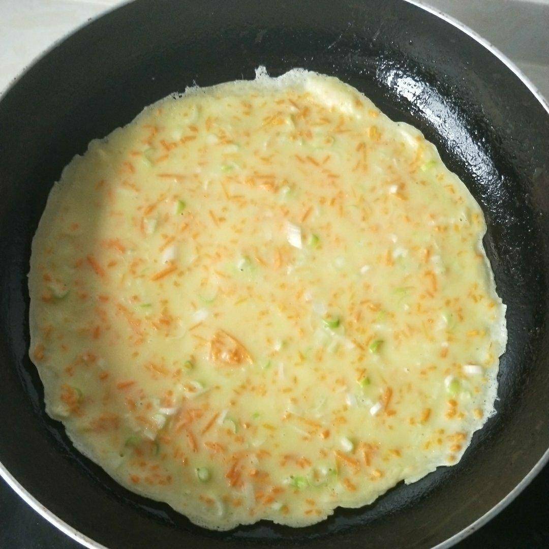 简单快手蔬菜鸡蛋煎饼