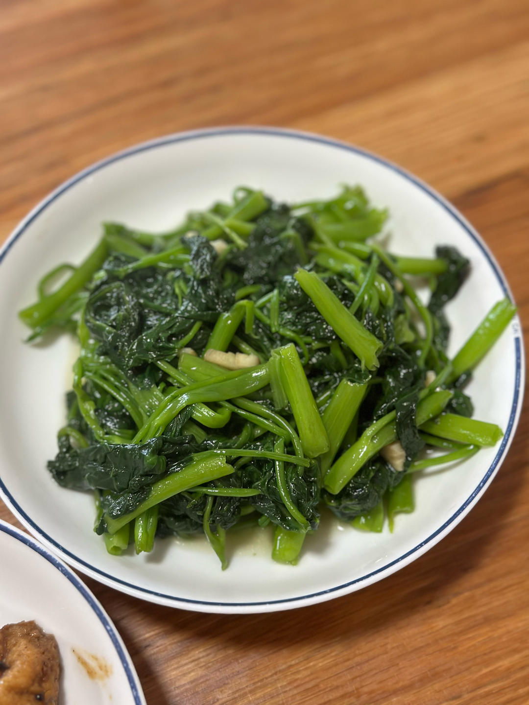 炝炒空心菜（不黑的秘密）