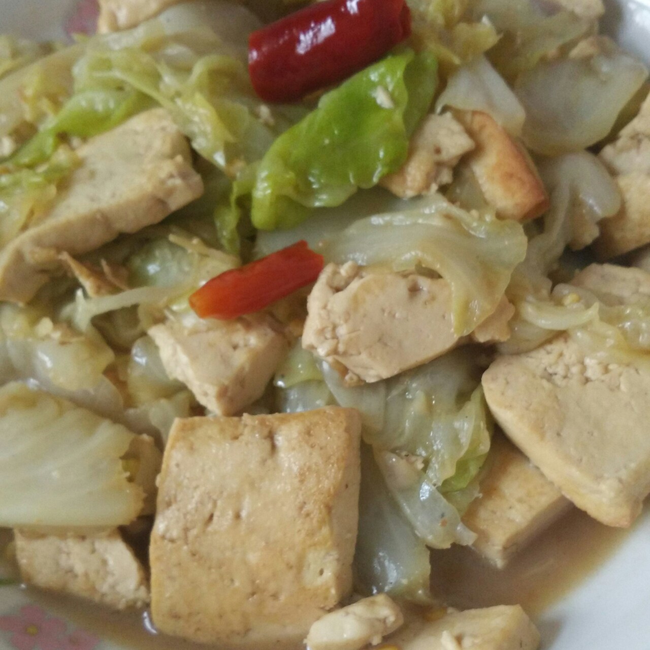 家常白菜炖豆腐-新手下厨 Stew Chinese cabbage with Tofu