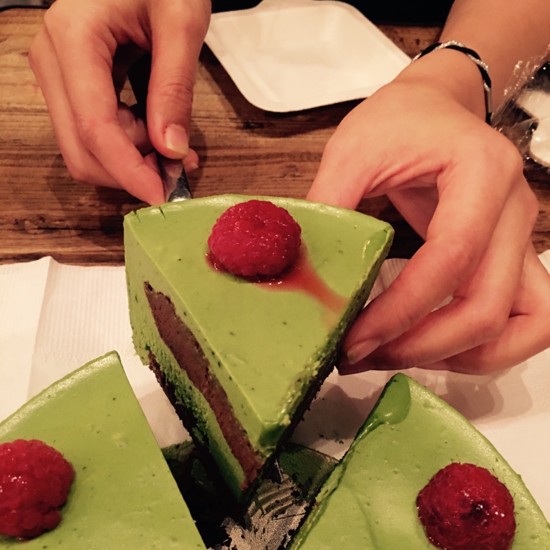 巧克力抹茶慕斯蛋糕