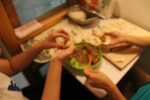 茄子尖椒水饺的做法 步骤4