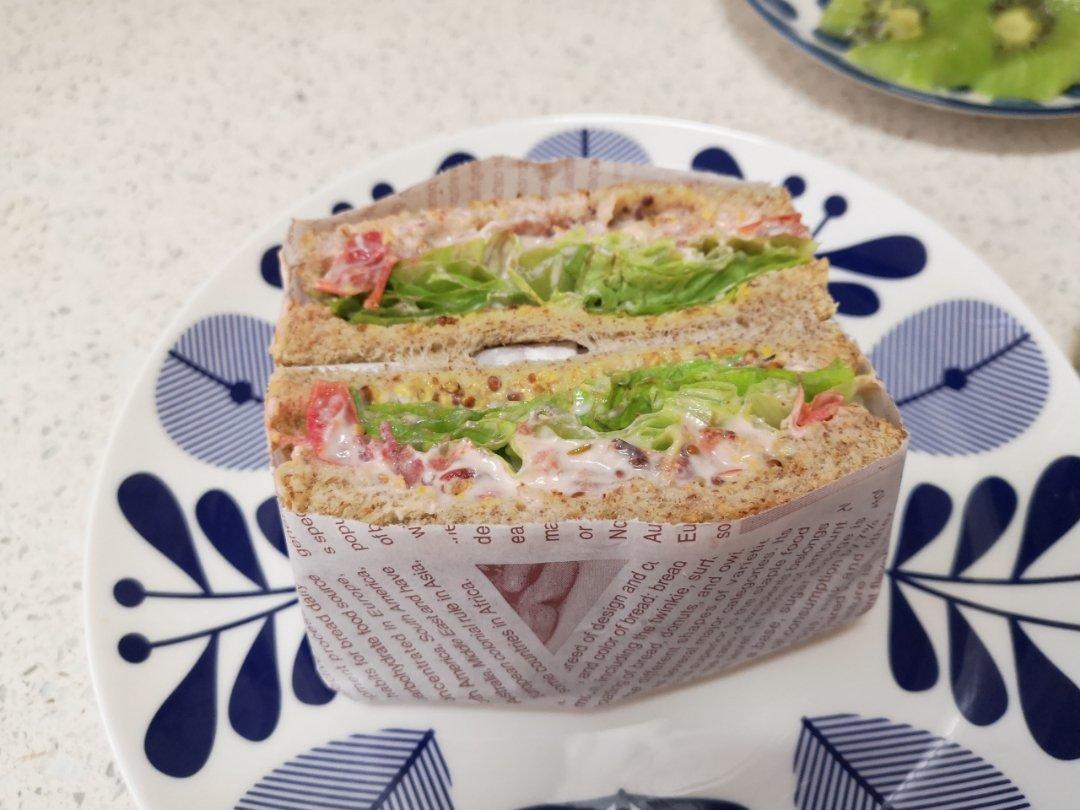 培根酸奶酱纯粹三明治【健康一手握】