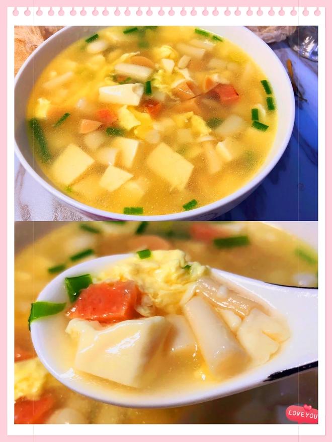 嫩豆腐蛋汤的做法