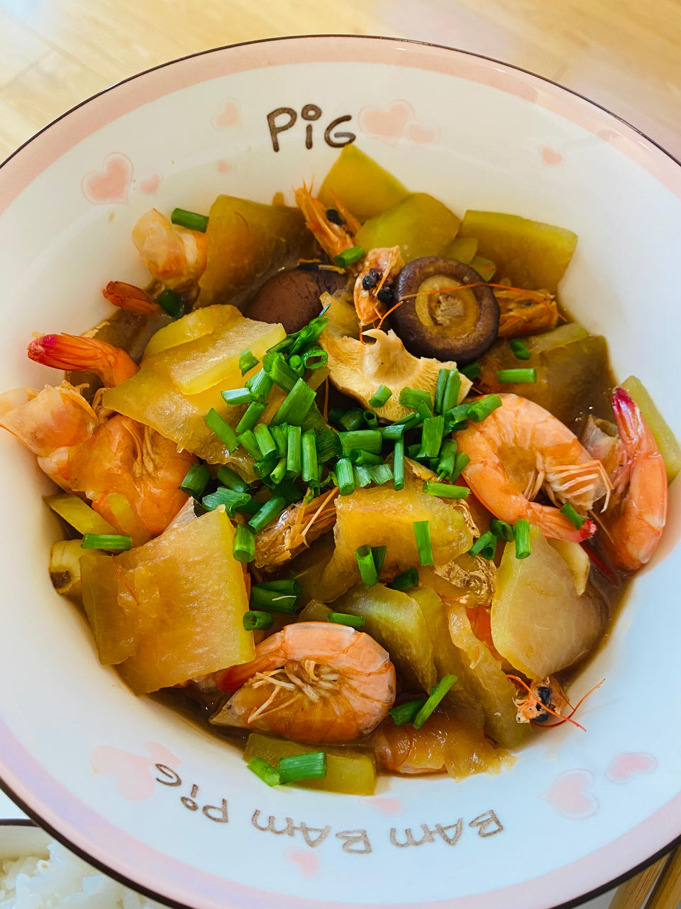 鲜香味美 超级下饭快手菜～冬瓜炖大虾🦐