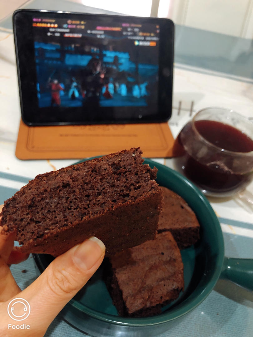 【无油无糖减脂超好吃】布朗尼蛋糕 Fudgy Brownie