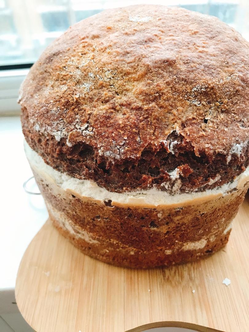 简单又健康的100%黑麦面包（黑裸麦与黑小麦）