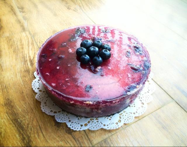 蓝莓苏芙蕾轻乳酪蛋糕的做法