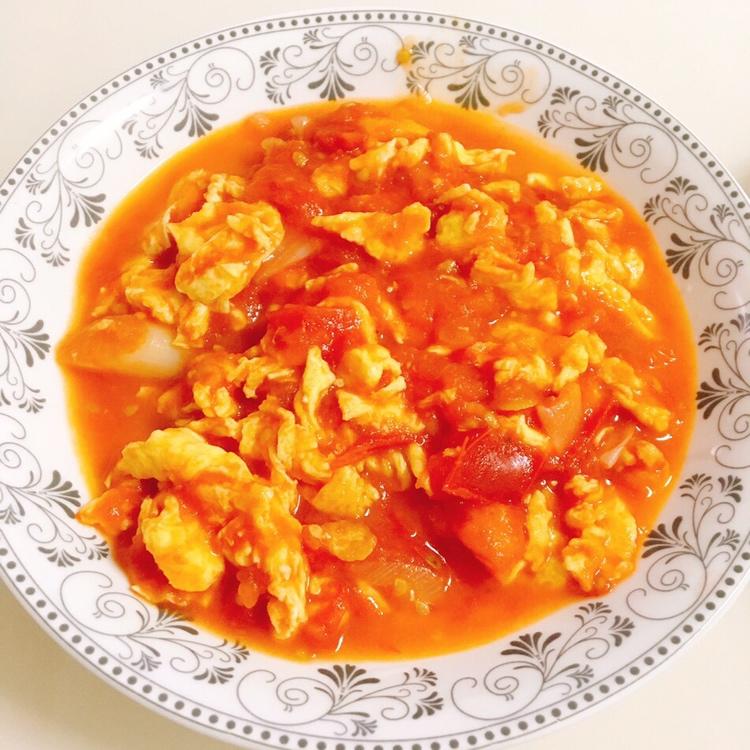 西红柿炒土鸡蛋