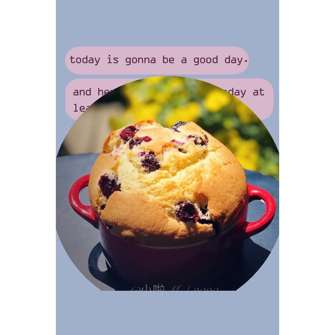 超简单【爆浆蓝莓玛芬蛋糕】