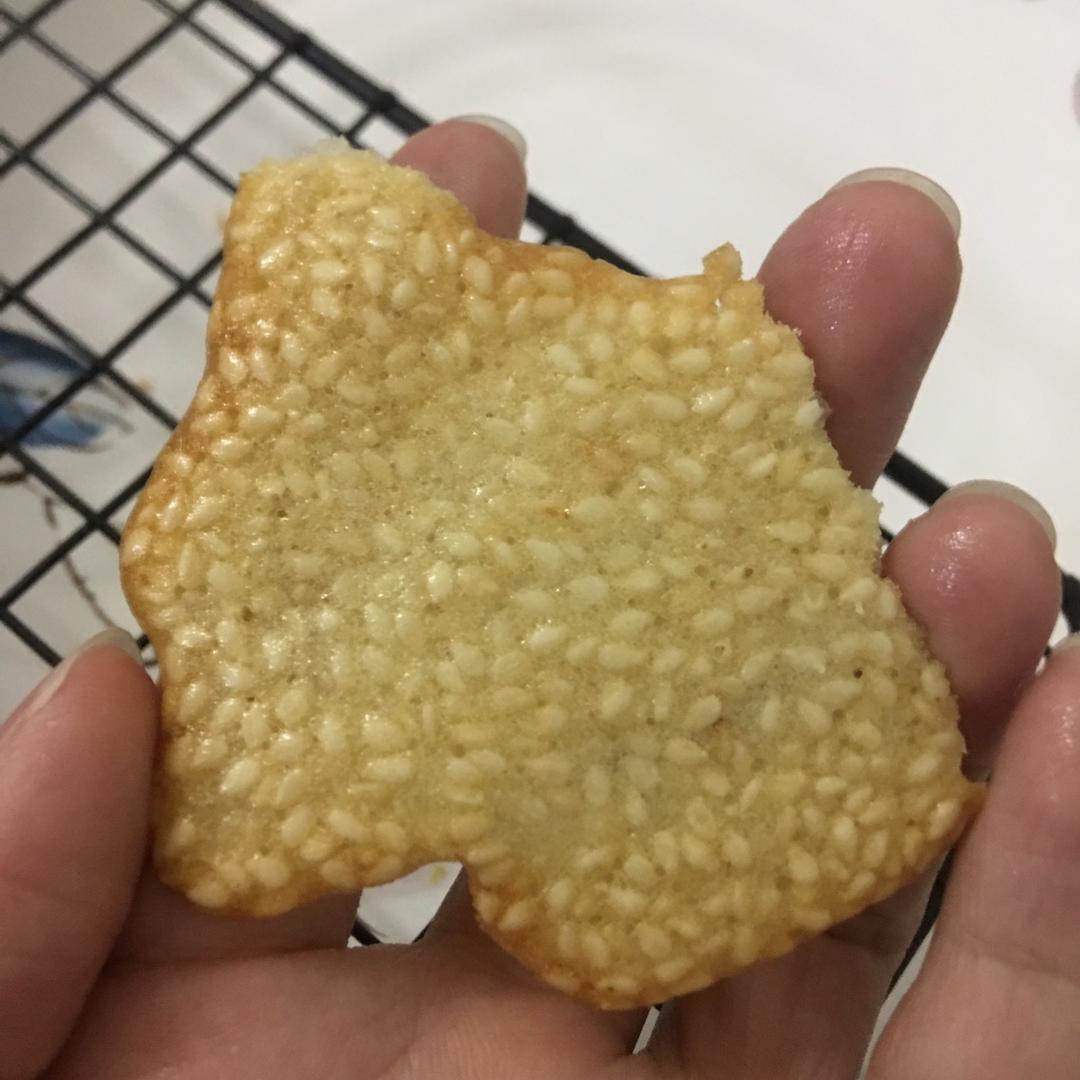 芝麻薄脆蛋白饼干