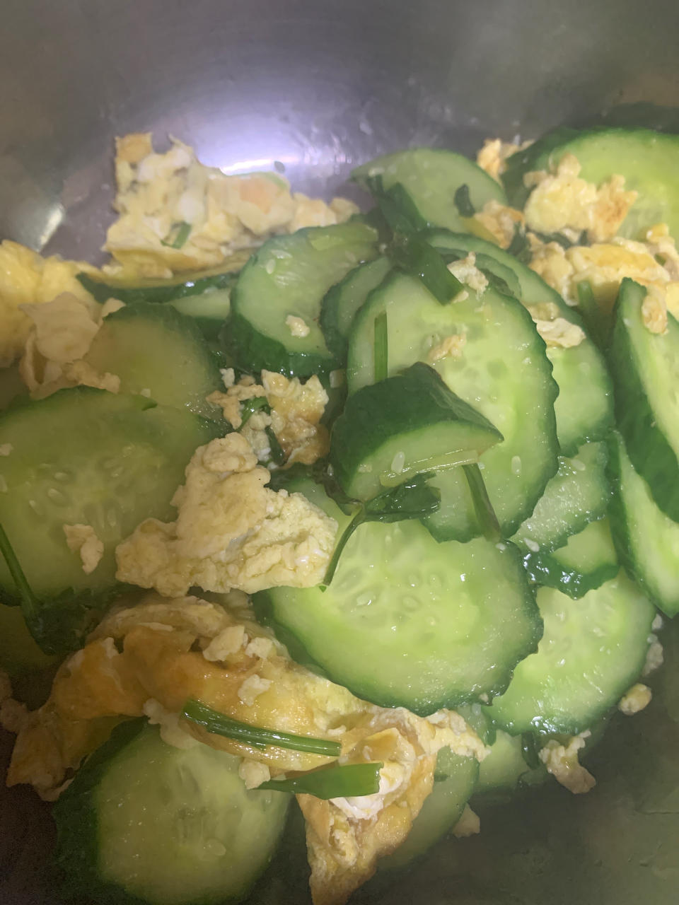黄瓜炒鸡蛋 （青瓜炒鸡蛋）