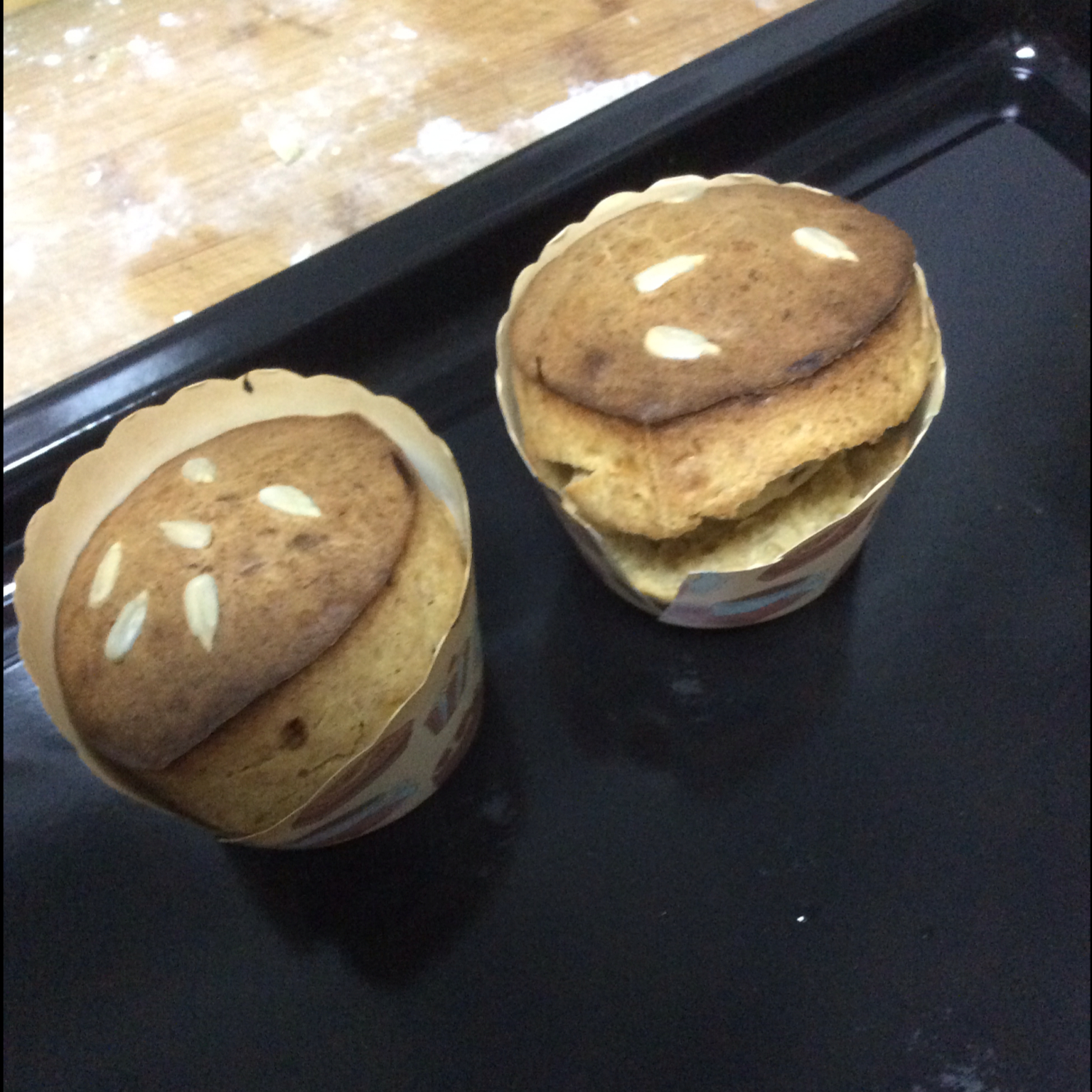 红糖全麦香蕉马芬