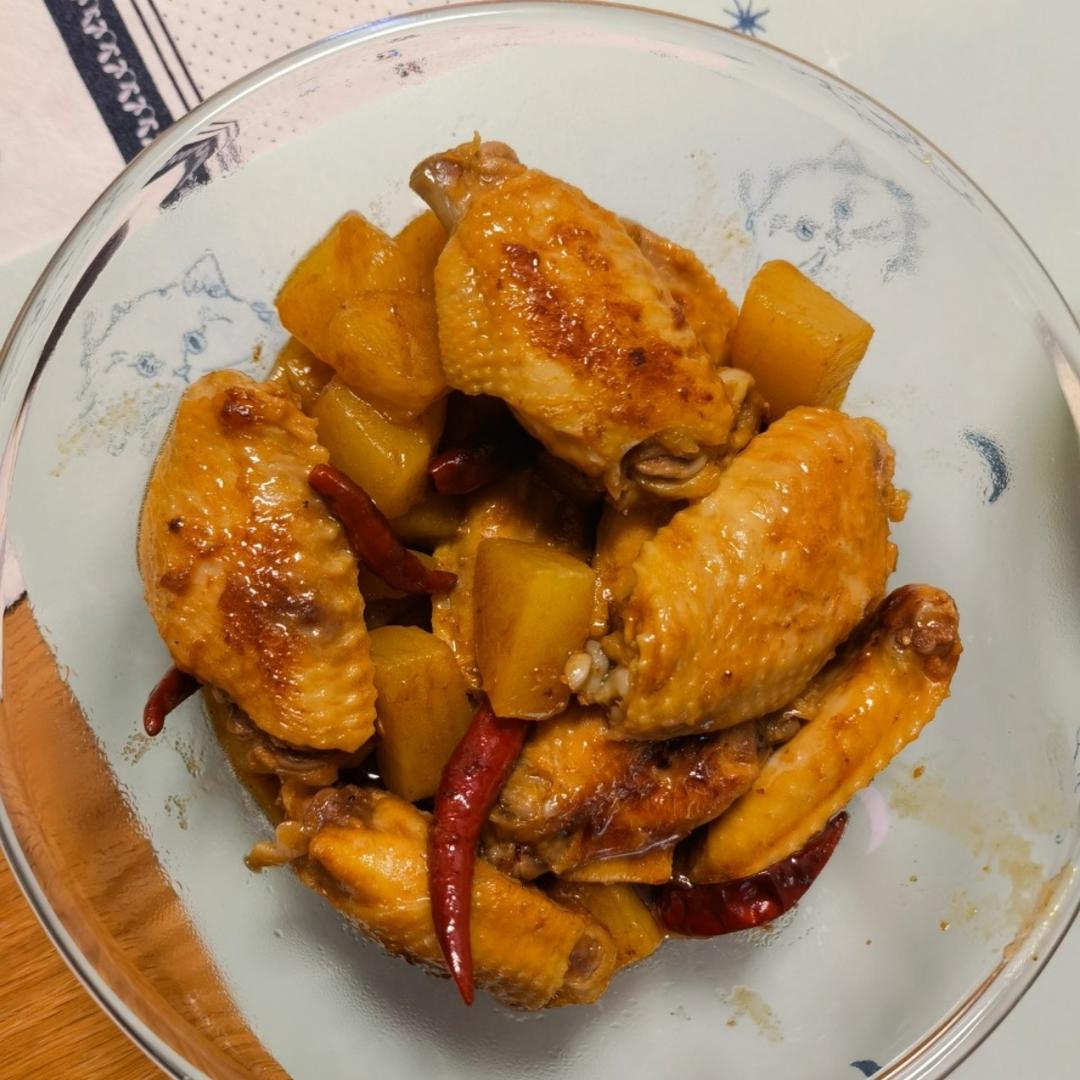 土豆炖鸡翅（快手零失败）